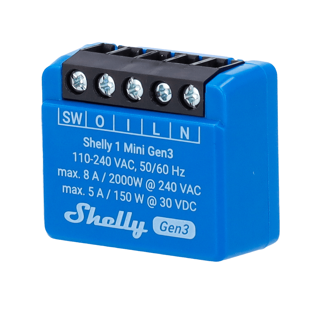 Módulo de Automação SHELLY Plus 1 Mini Gen3 (Azul) — miniatura 2