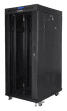 Armário Rack LANBERG FF01-8027-12BL (27U - 19" - 800 x 1000 mm - Porta de vidro com LCD - Preto)