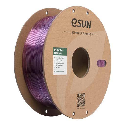 Filamento ESUN PLA-Clear Rainbow (Roxo/Vermelho)