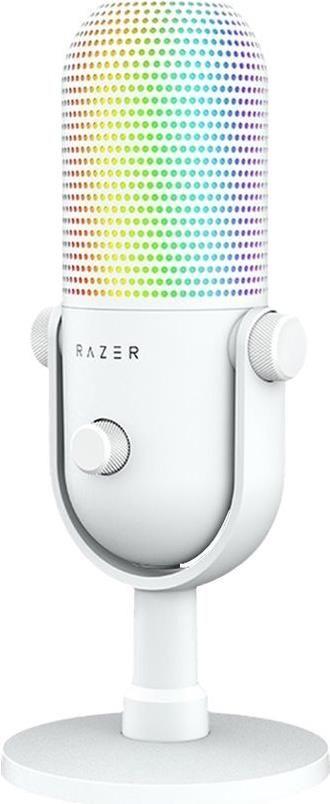 Microfone USB RAZER Seiren V3 Chroma (Microfone para PC - Com fios - USB - Branco)