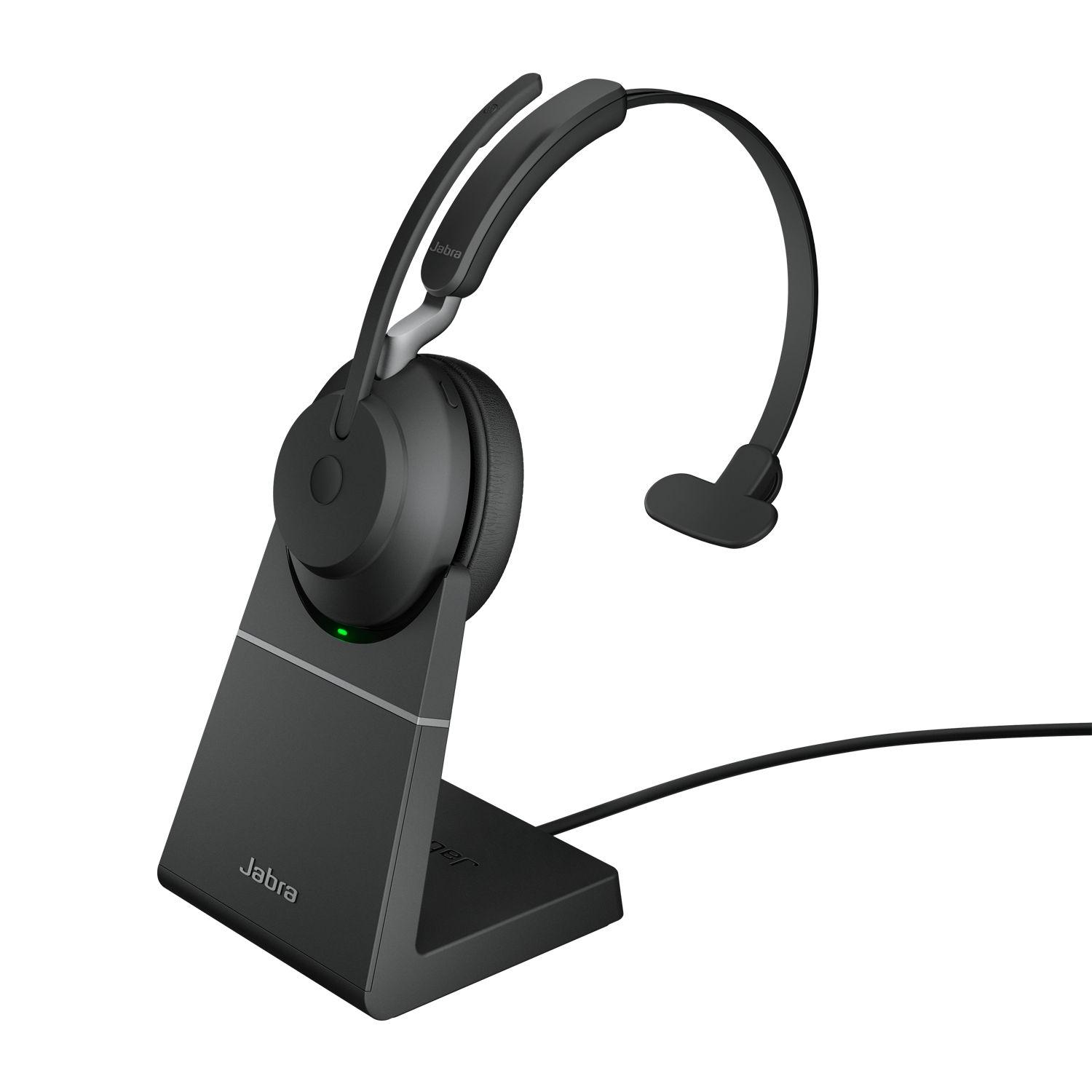 Headset JABRA Evolve2 65 UC Mono (Monofónico - Sem fios - Supra-aural - Preto)