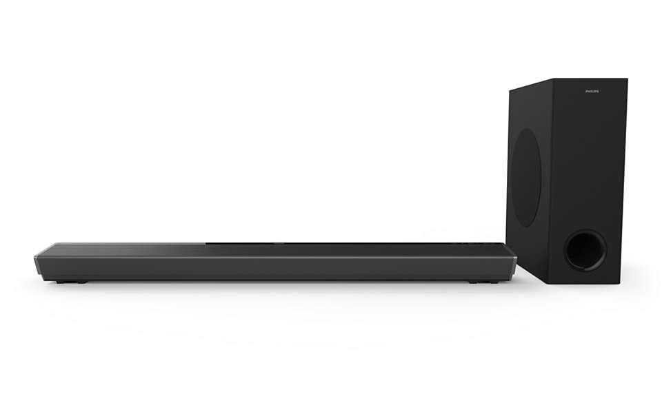 Barra de Som PHILIPS TAB8805/10 (300 W - Sem fios - Preto)