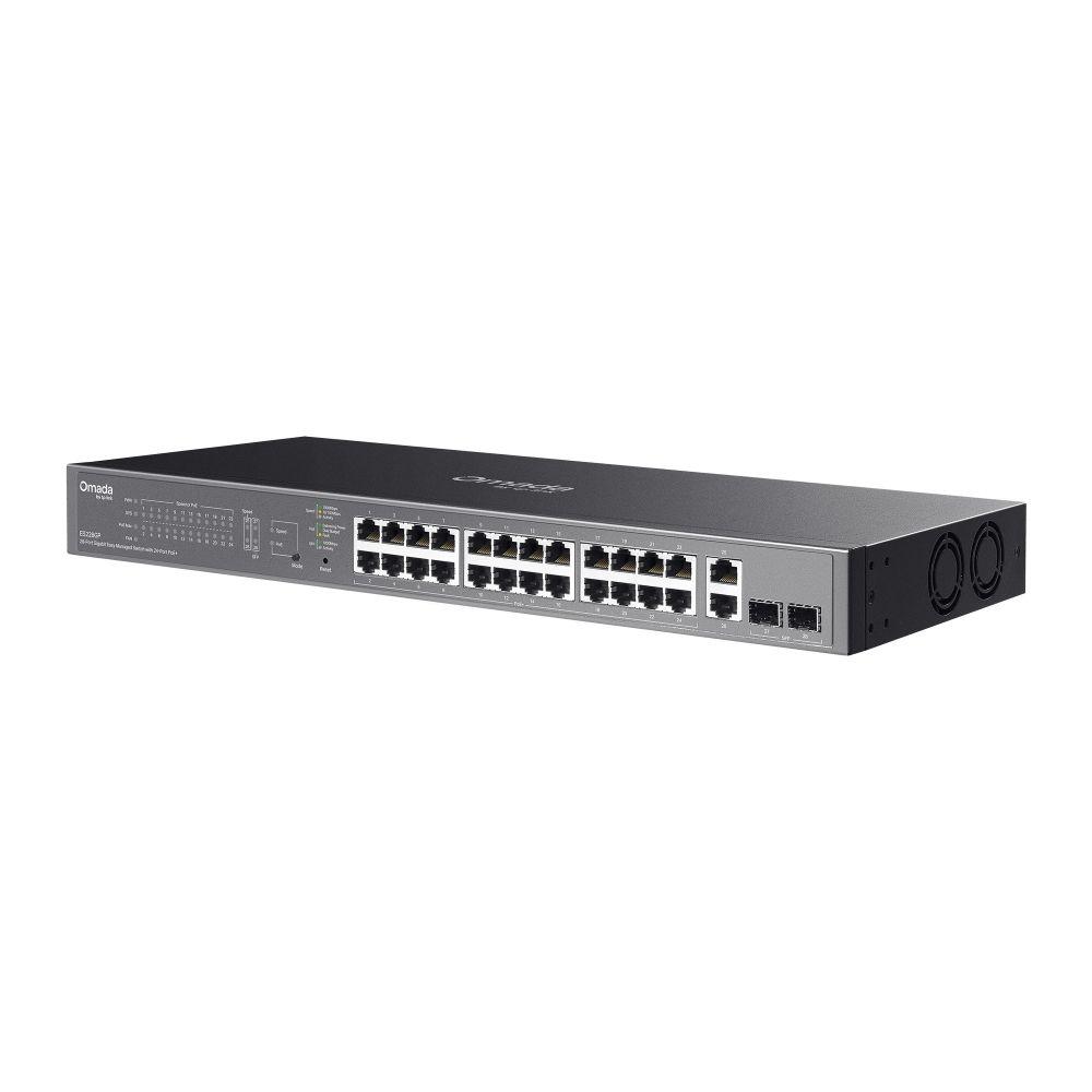 Switch TP-LINK Omada ES228GP (Gigabit Ethernet - 4 MB - 56 Gbit/s - Preto) — miniatura 3