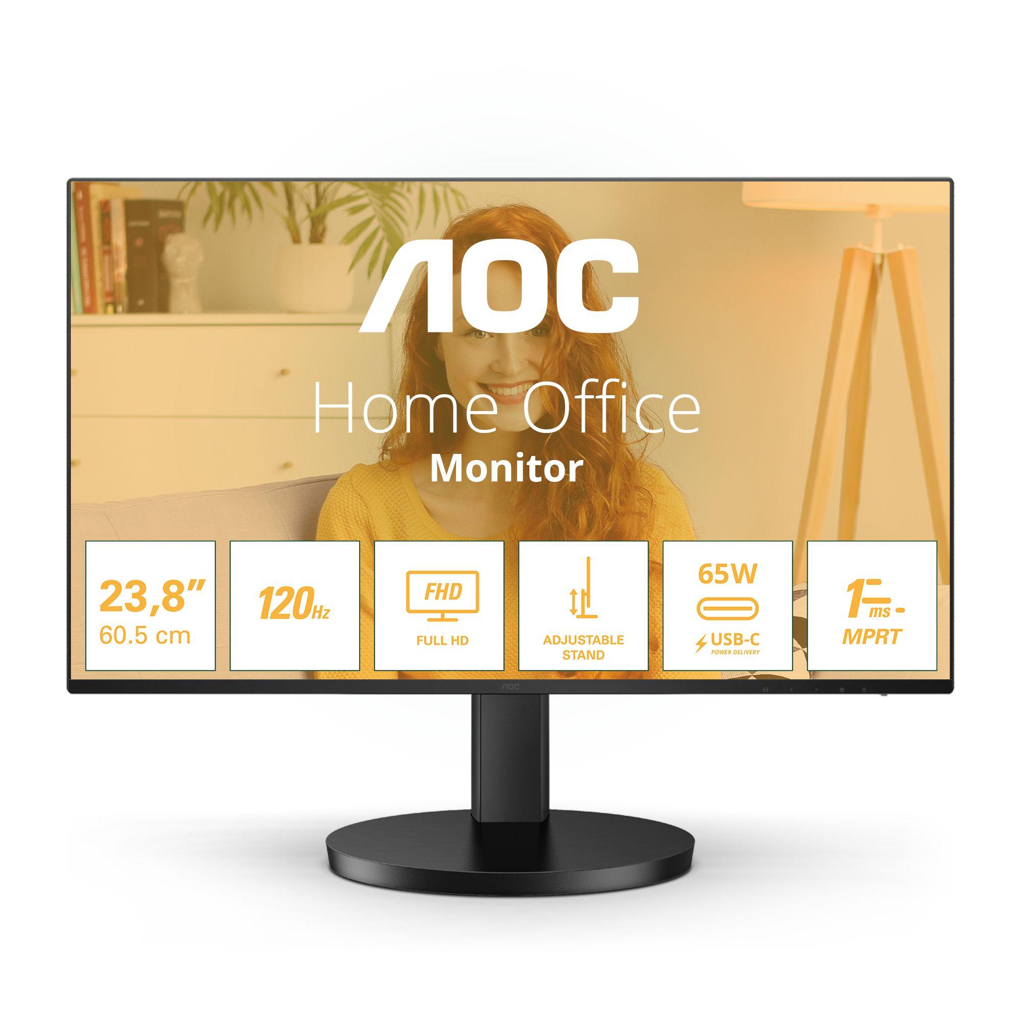 Monitor AOC 24B3CF2 (23,8" - IPS - 120 Hz - Preto)