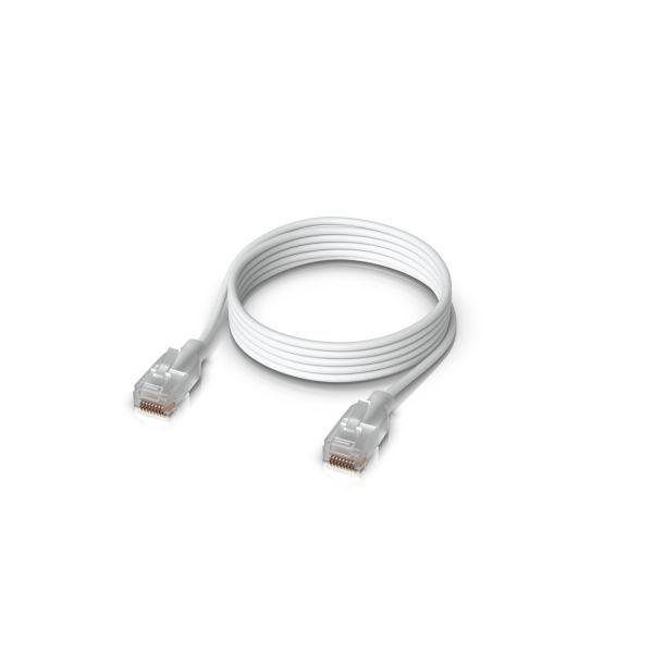 Cabo de Rede UBIQUITI UACC-CABLE-PATCH-EL-1M-W (1 m - Cat6 - RJ-45 - Branco) — miniatura 2