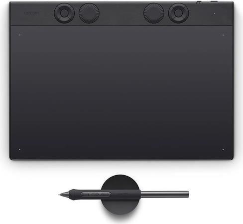 Mesa Digitalizadora WACOM Intuos Pro Medium PTK670K0B (USB Tipo A para USB Tipo C - Windows e macOS - USB/Bluetooth - Preto)