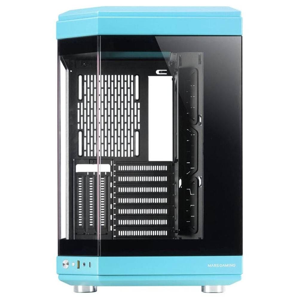 Caixa PC Gaming MARS GAMING MC-3T (ATX, micro-ATX, Mini-ITX - Midi Tower - 18,5 cm - Azul) — miniatura 6