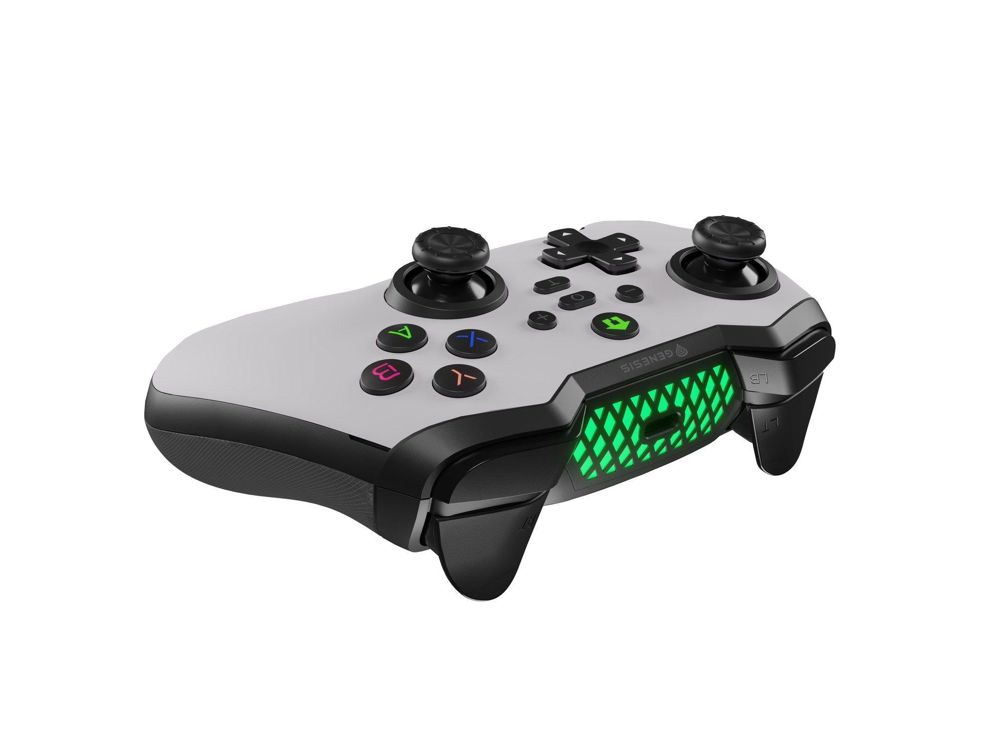 Comando Gaming GENESIS Mangan 400 (Nintendo Switch - Sem fios - Bluetooth - Branco) — miniatura 5