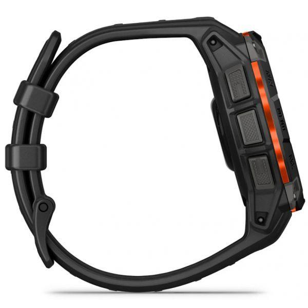 Smartwatch GARMIN Instinct 3 Solar 45mm (Redondo - Android, iOS - MIP - Preto/Laranja) — miniatura 4