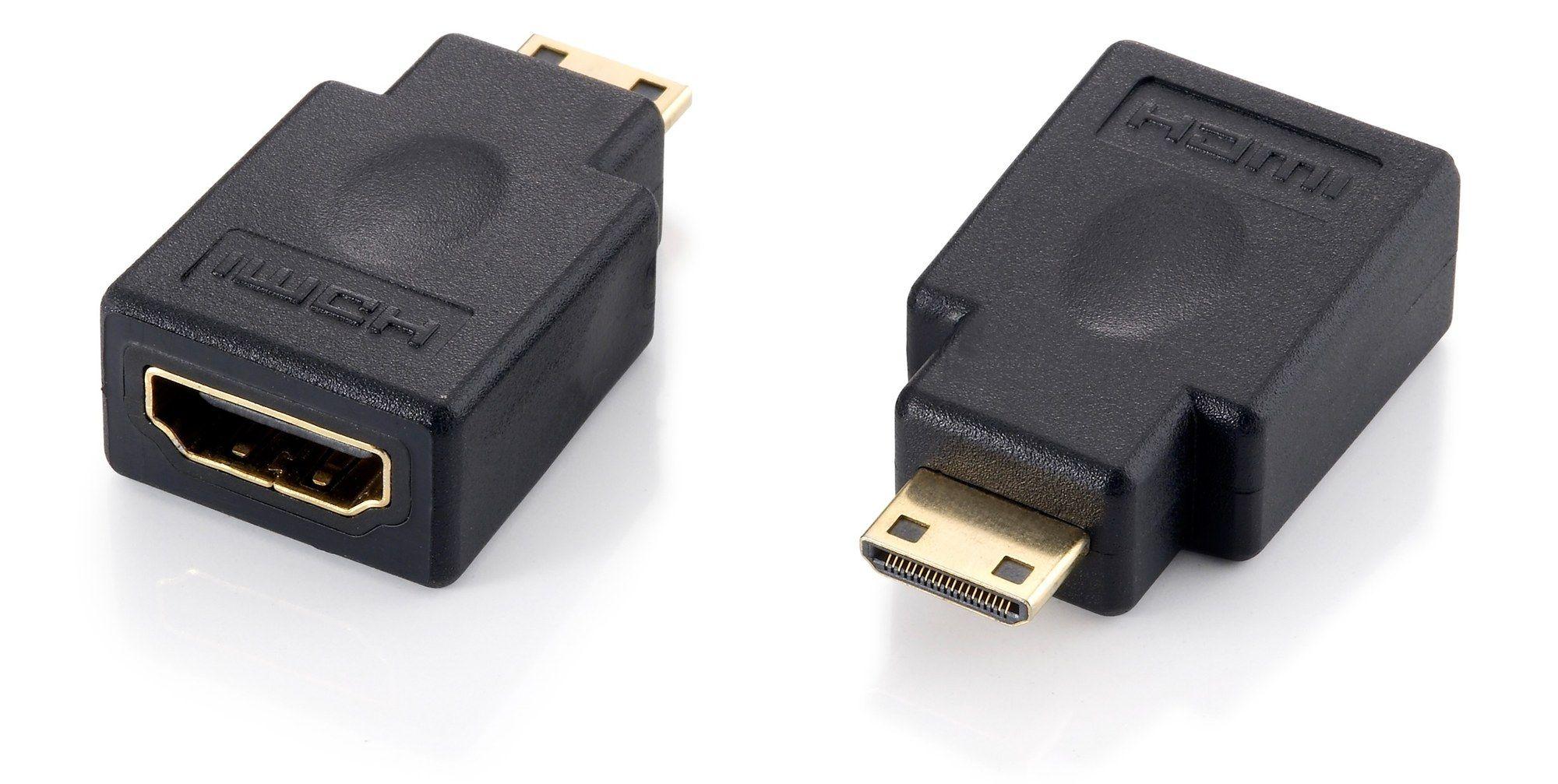 Adaptador HDMI EQUIP 118914 (HDMI C - HDMI A - Preto)
