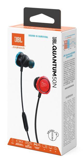 Headset Gaming JBL Quantum 50N (Binaural - Com fios - Intra-aural - Preto, Azul e Vermelho) — miniatura 7