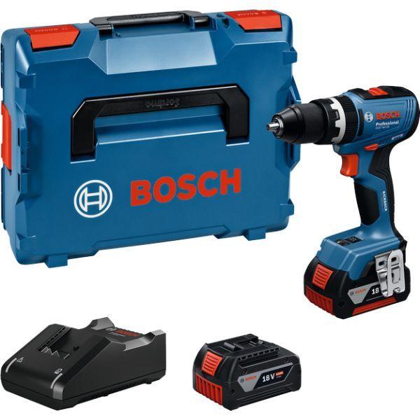 Berbequim Aparafusador de Percussão BOSCH GSB 18V-65 Professional (Preto e Azul)