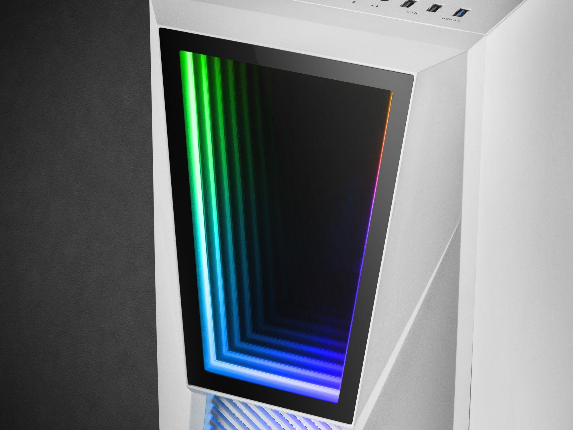 Caixa ATX MARS GAMING MC777W (ATX, Micro ATX, Mini-ITX - ARGB - 15,8 cm - Branco) — miniatura 5