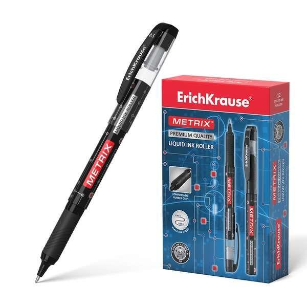 Caneta de Tinta Gel ERICHKRAUSE Metrix (Plástico - Preto)