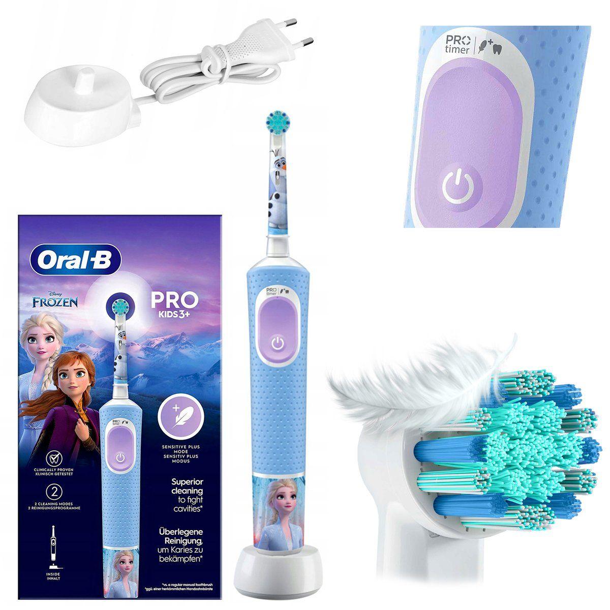 Escova de Dentes Elétrica ORAL-B Vitality Pro 103 Kids Frozen (Multicor), miniatura 3