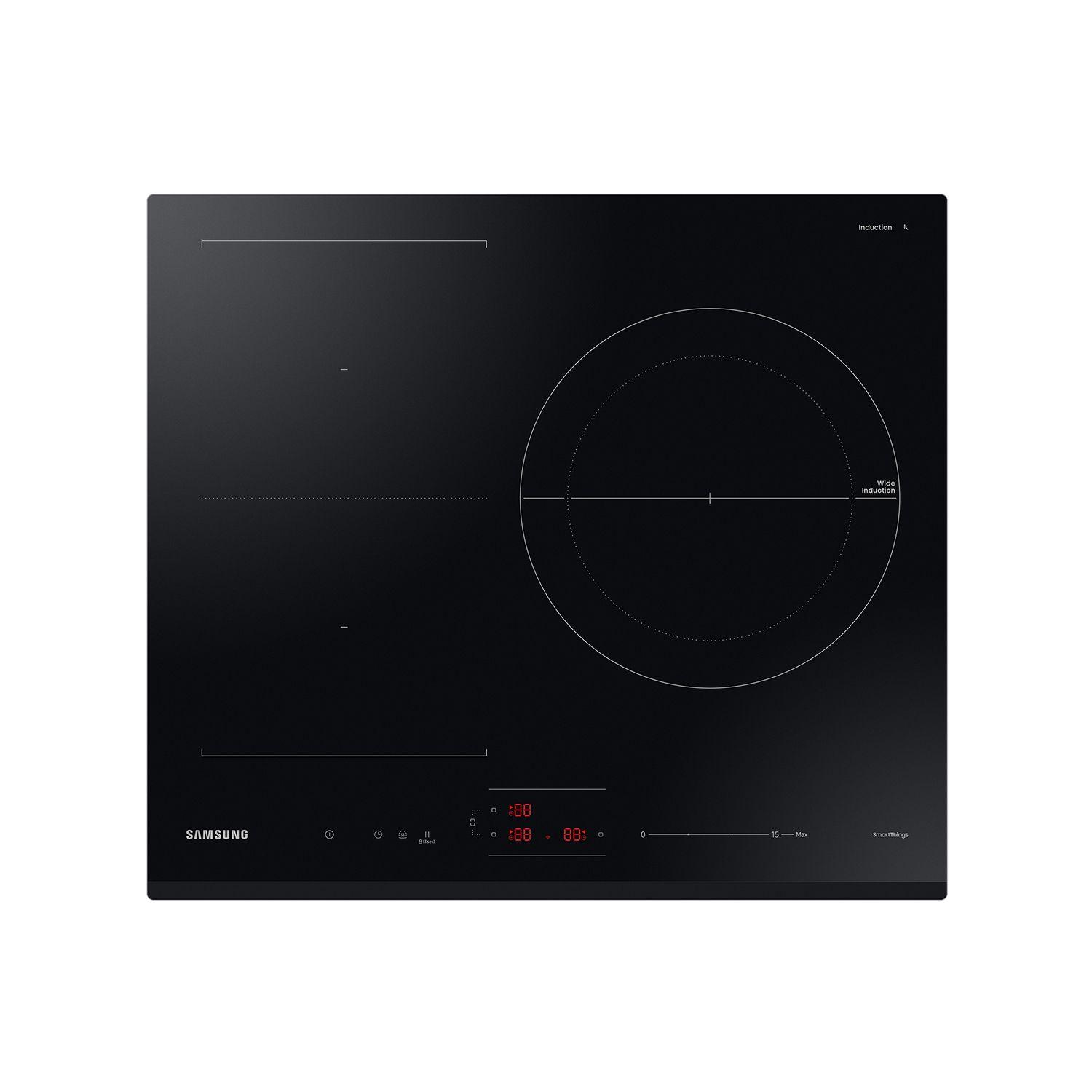 Placa de Indução de Encastre SAMSUNG NZ63B5046GK/U1 (Placa de indução - Toque - Altura 4,8 cm - Preto)