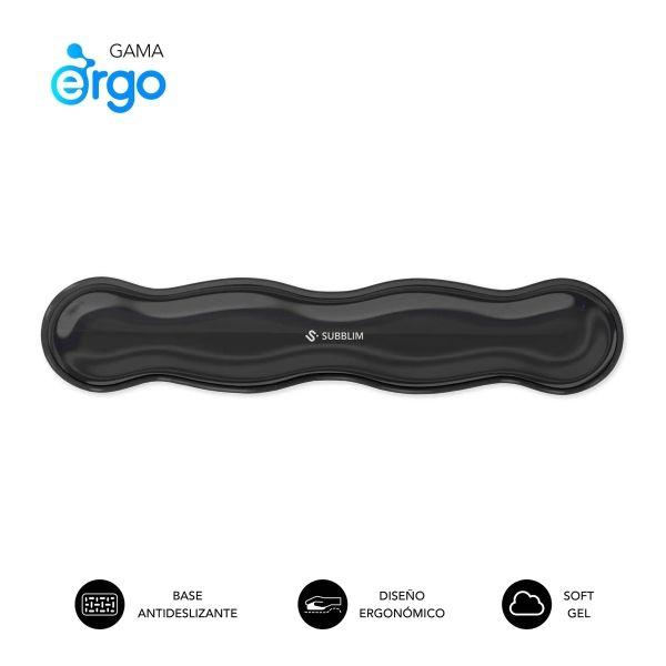 Apoio de Pulso para Teclado SUBBLIM Ergo Crystal Flex (Preto)