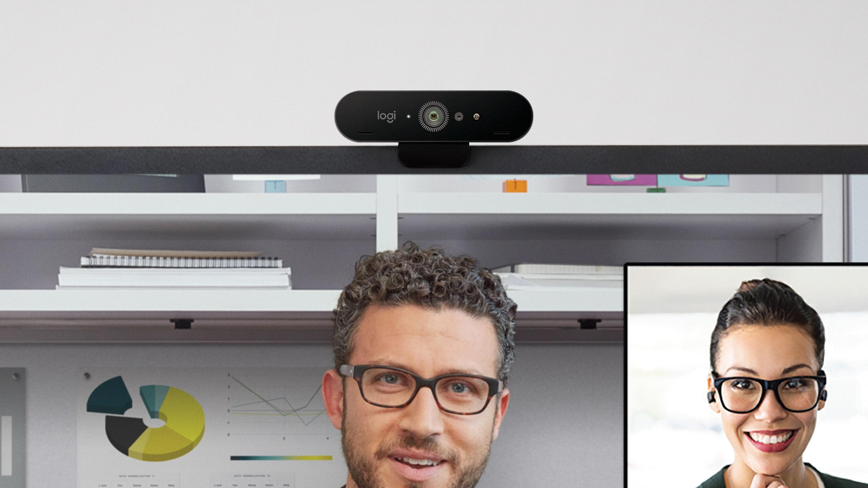 Câmara Web LOGITECH BRIO Stream (4096 x 2160 pixels - 90 fps - 720p, 1080p - Grafite), miniatura 6
