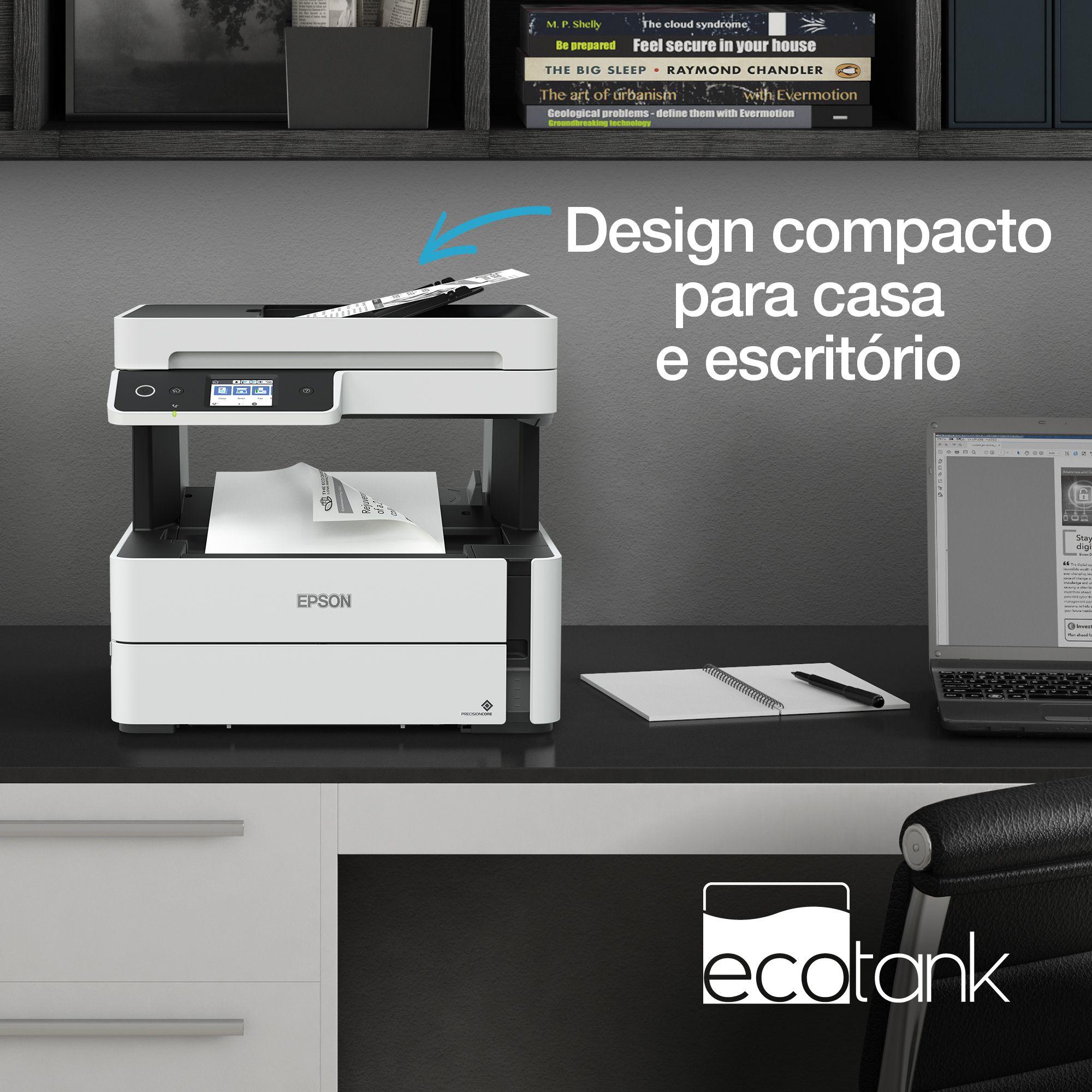 Impressora Multifunções EPSON EcoTank ET-M3180 (A4 - Impressão a preto e branco - 250 folhas - Preto e Branco), miniatura 12