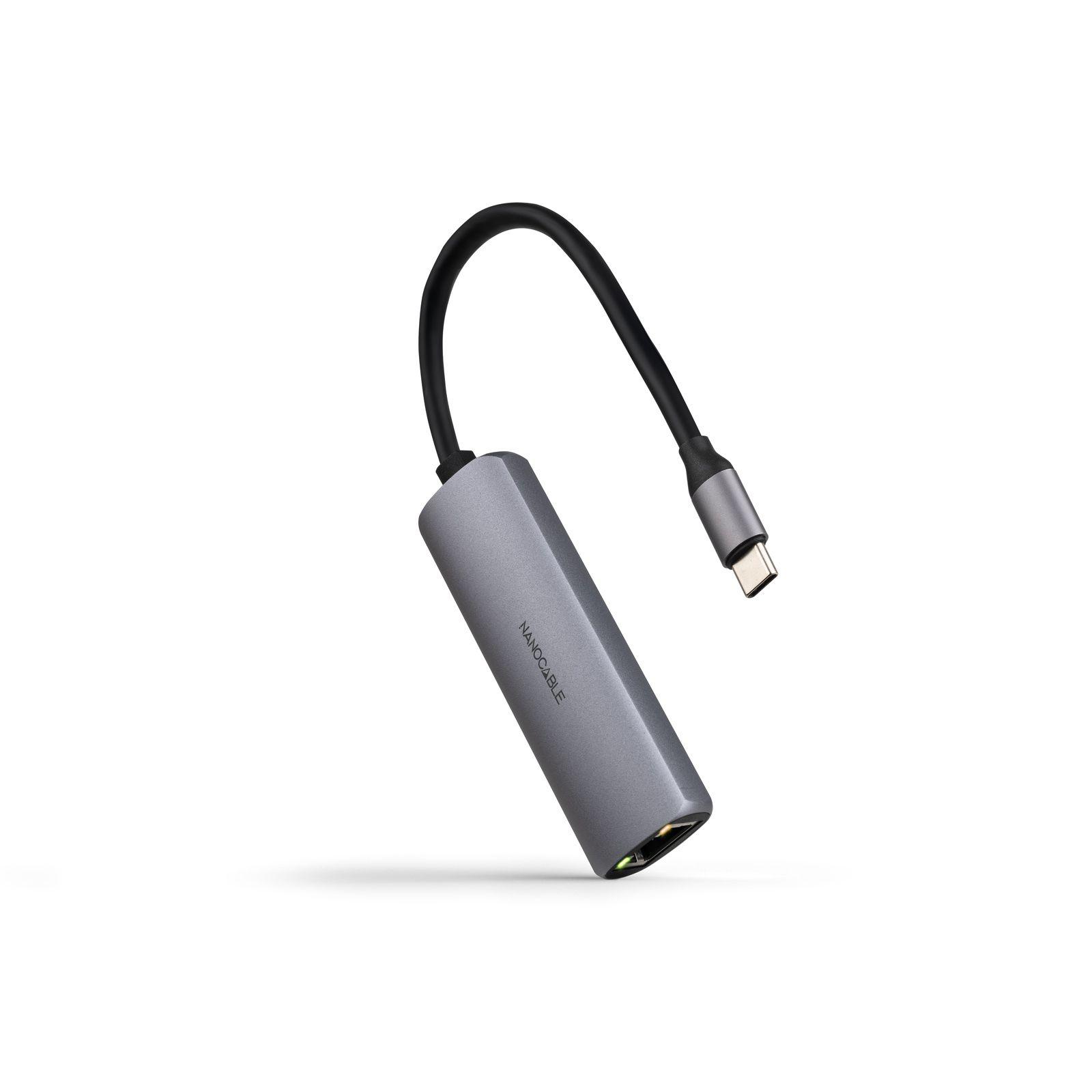 Hub USB-C NANOCABLE 10.16.4603 (0,18 m - Cinzento)