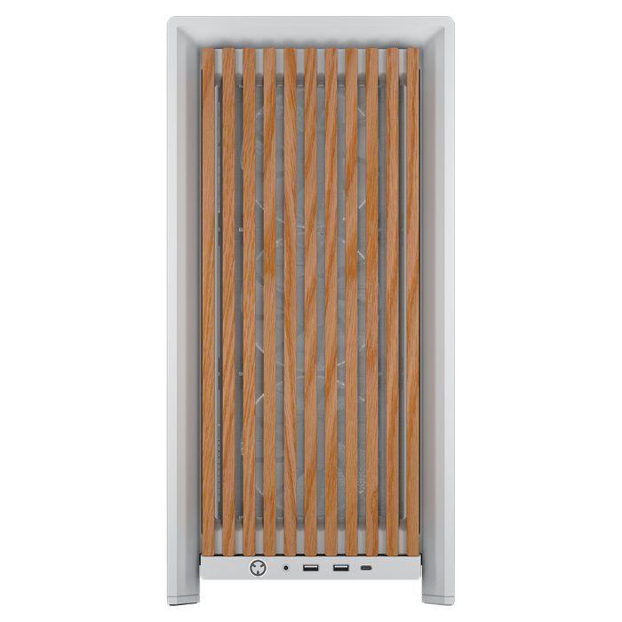Caixa PC CORSAIR FRAME 4000D RS Wood (Midi Tower - Aço, Madeira, Plástico - 17 cm - Branco/Carvalho) — miniatura 3