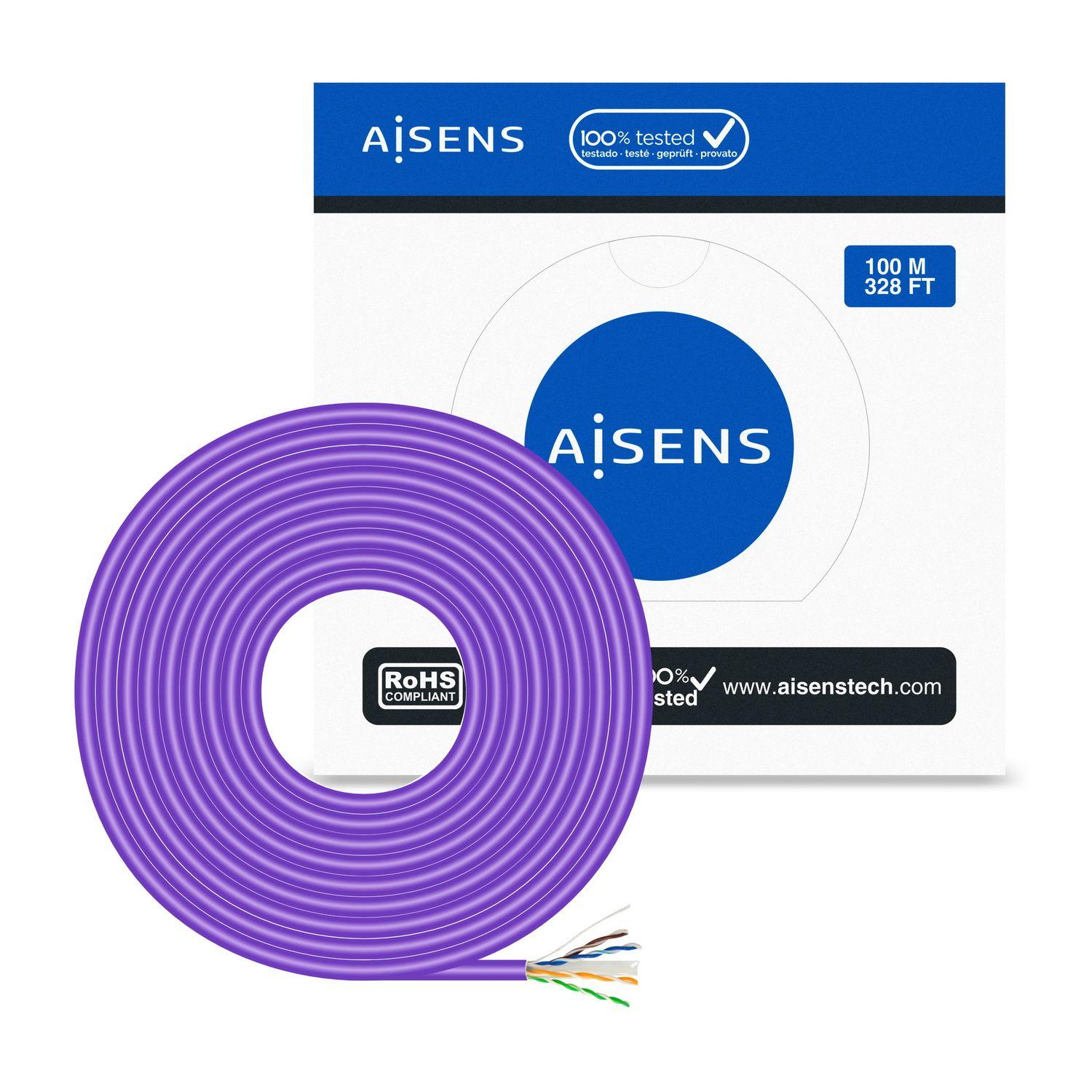 Cabo de Rede AISENS A135-0747 (100 m - Cat6 - Violeta), miniatura 3