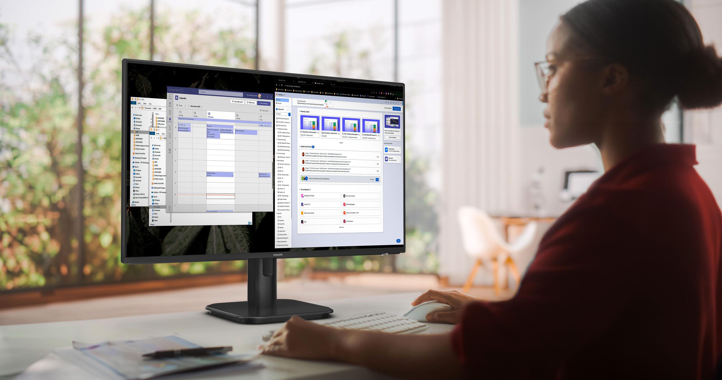 Monitor PHILIPS 27E1N1100A/00 (27" - IPS - 100 Hz - Preto) — miniatura 13