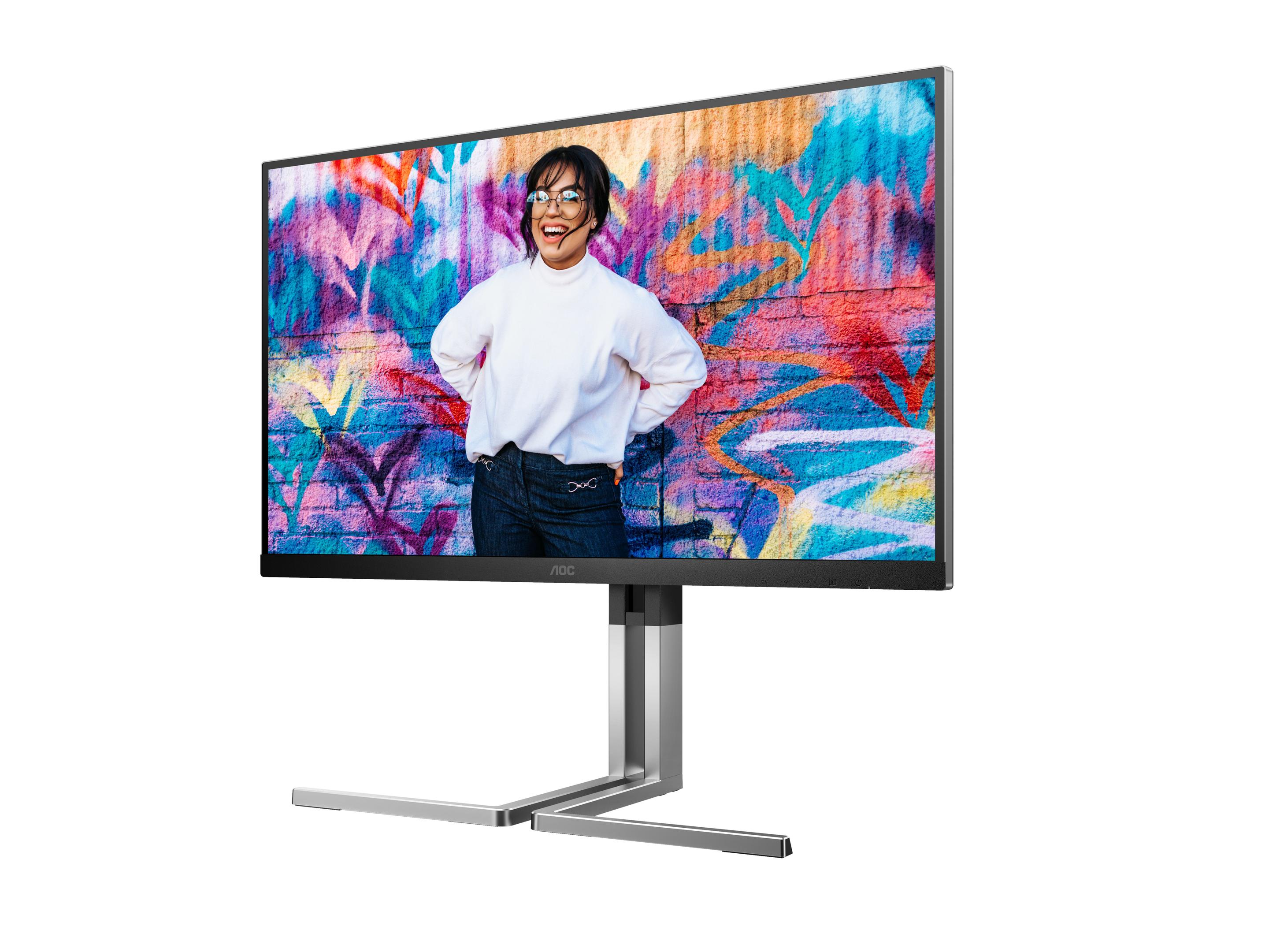 Monitor AOC Graphic Pro Q27U3CV (27" - IPS Quantum Dot - 75 Hz - Preto) — miniatura 4