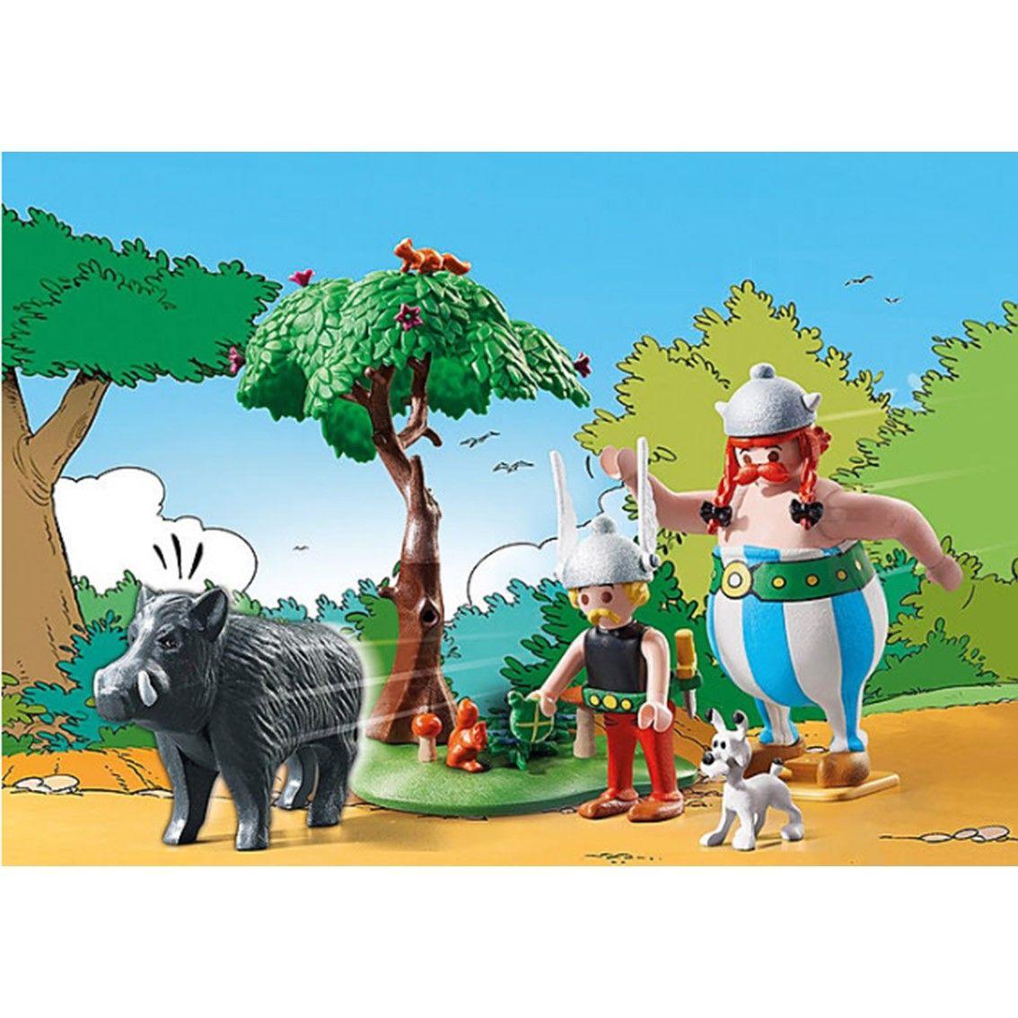 Conjunto de Figuras PLAYMOBIL 71160 Astérix: A Caça ao Javali (5 anos - Multicor)