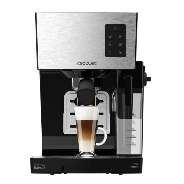 Máquina de Café Expresso CECOTEC Power Instant-ccino 20 (Café moído - 1450 W - 20 bar - Preto e Prateado)