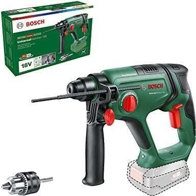 Martelo Perfurador a Bateria BOSCH UniversalHammer 18V (18 V - Bateria; bateria não incluída - Iões de lítio - sem bateria e carregador)