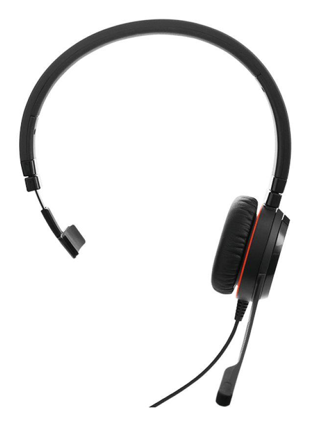 Headset JABRA Evolve 30 II Mono UC (Monofónico - Com fios - Supra-aural - Preto)