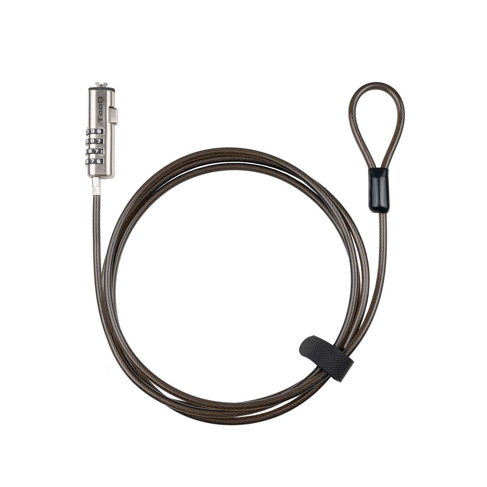 Cadeado de Segurança TOOQ TQCLKC0035-G (Universal - Aço galvanizado - Fecho com combinação - Cinzento)