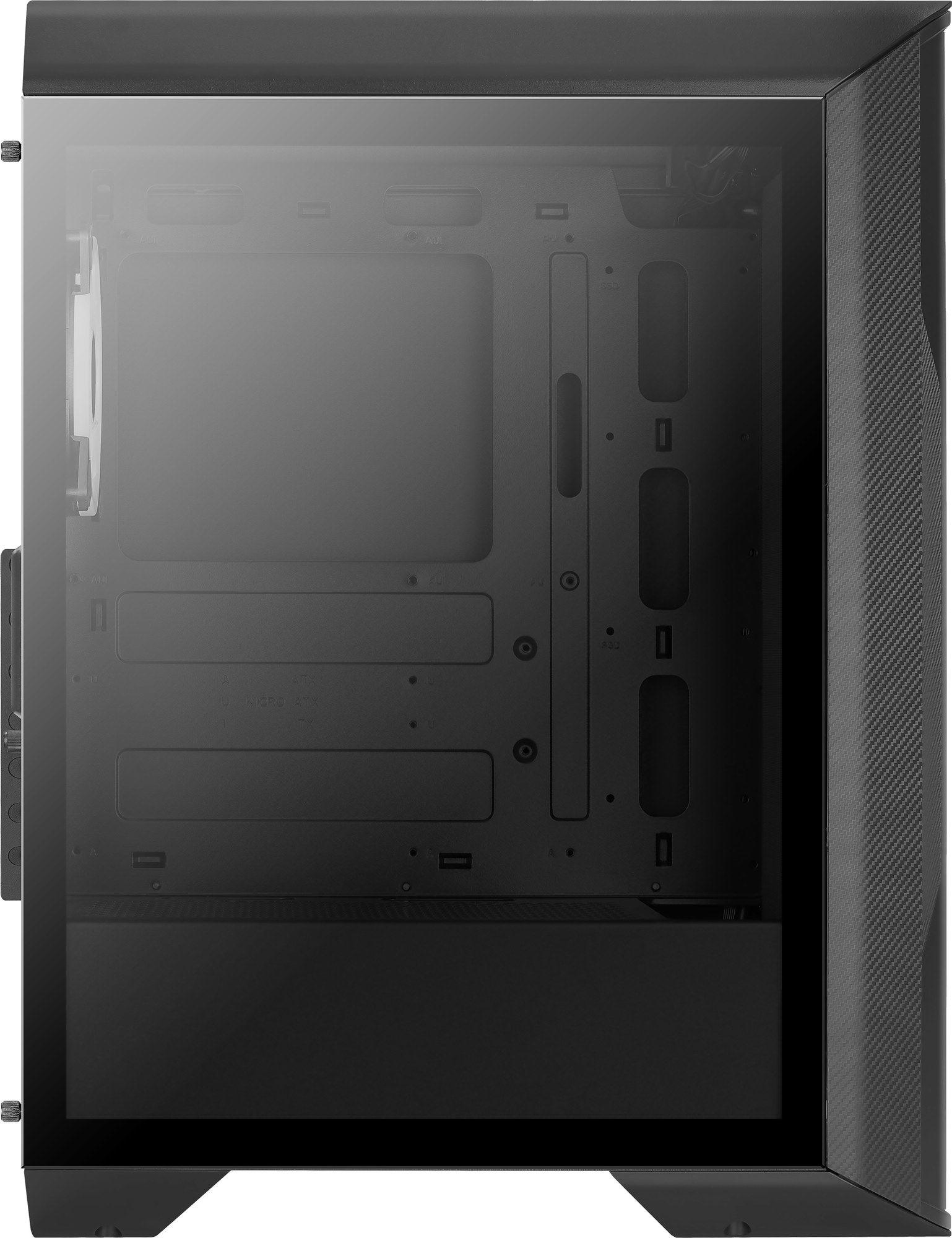 Caixa de Computador AEROCOOL Splinter Duo-G-BK-v1 (ATX, Micro ATX, Mini-ITX - Midi Tower - ABS, SPCC - Preto) — miniatura 10