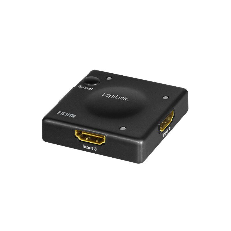 Comutador HDMI LOGILINK HD0041 (60 Hz - Preto)