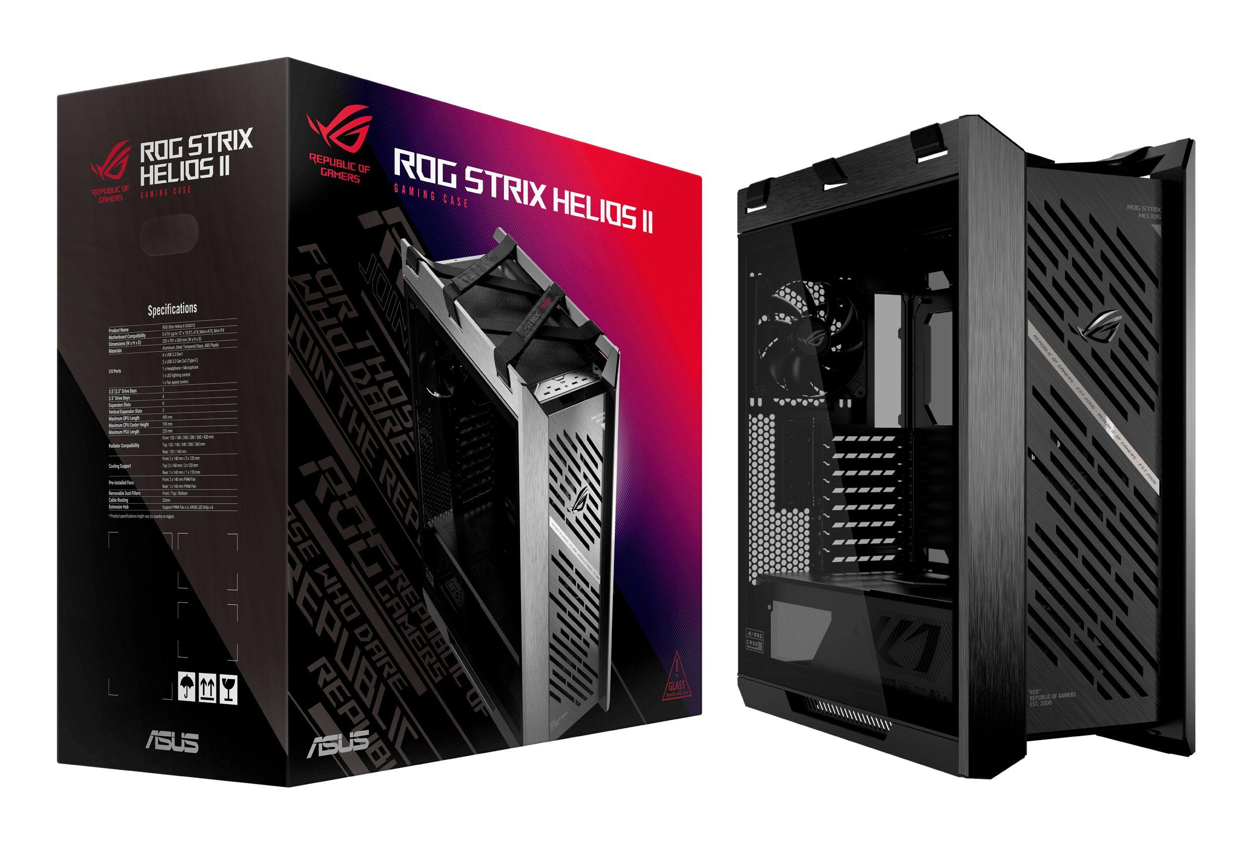 Caixa PC ASUS ROG Strix Helios II GX601S (ATX, EATX, micro ATX, Mini-ITX - Midi Tower - Alumínio, Vidro temperado - Preto), miniatura 20