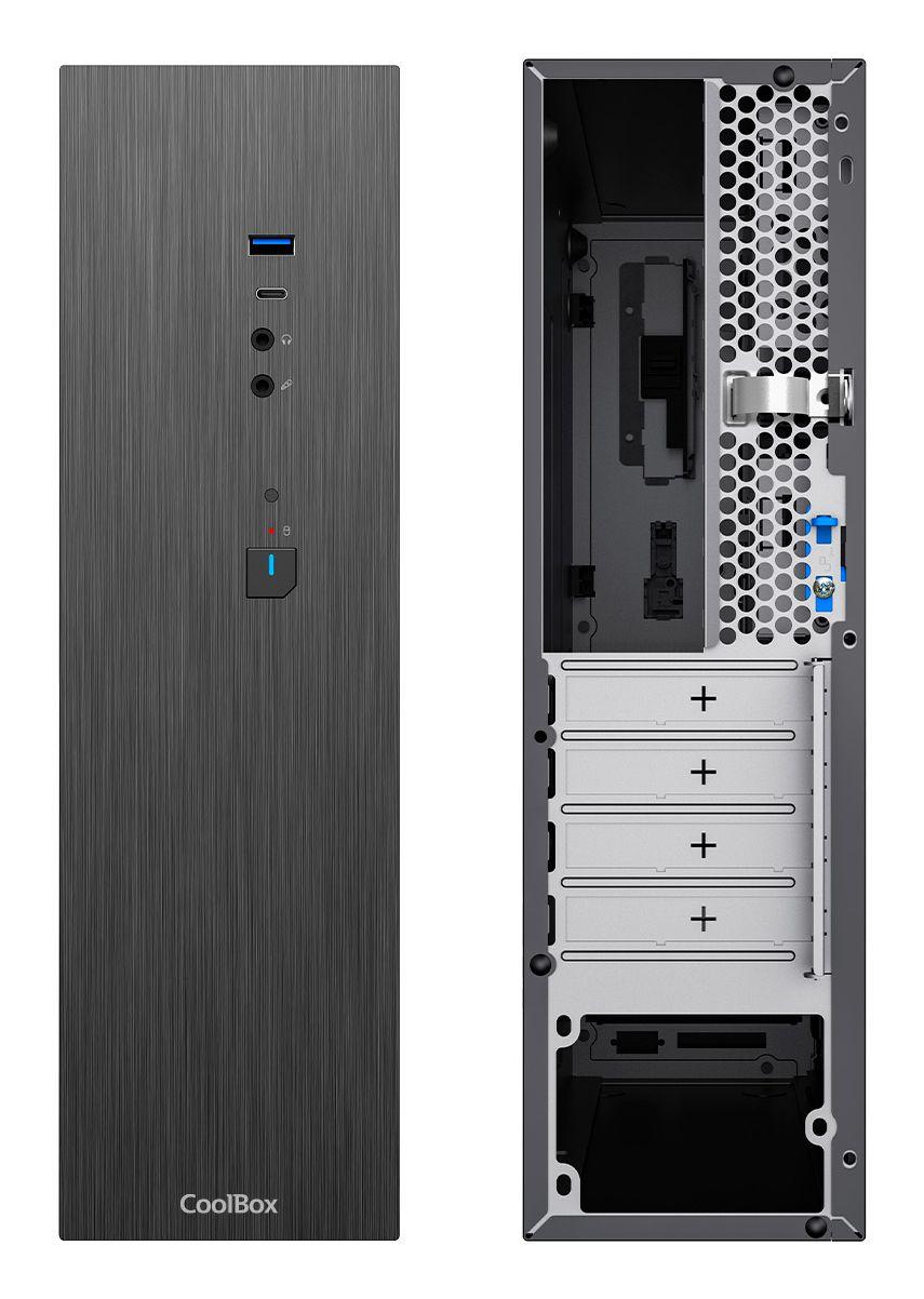 Caixa de Computador COOLBOX T370 Slim (Micro ATX, Mini-ITX - TFX - 500 W - Preto), miniatura 3