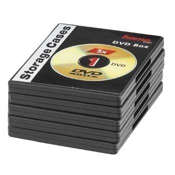 Caixas DVD HAMA 51297 (Preto)