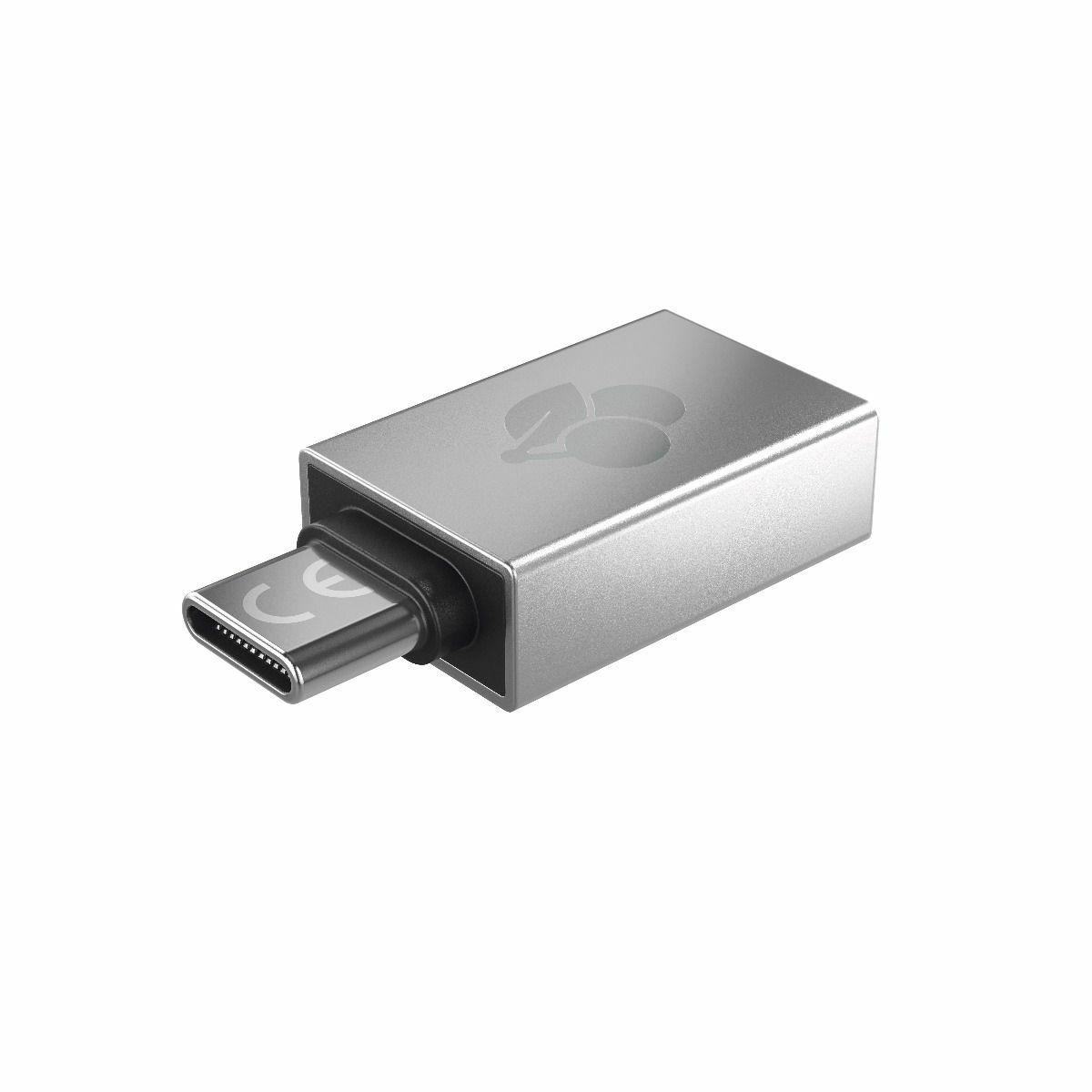 Adaptador USB CHERRY 61710036 (USB-A Fêmea para USB-C Macho - Prateado) — miniatura 2