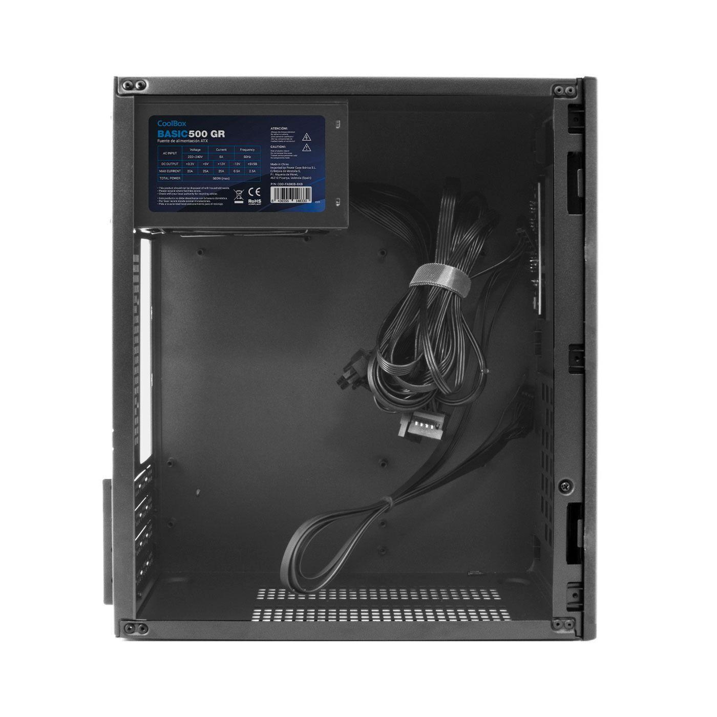 Caixa de Computador COOLBOX M460 (Micro ATX - Preto) — miniatura 3