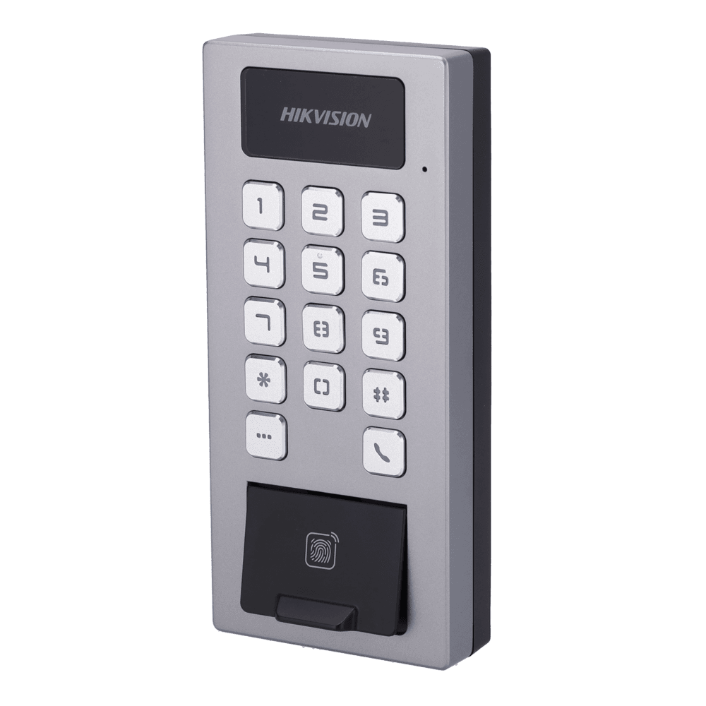 Terminal de Controlo de Acessos HIKVISION DS-K1T502DBFWX-E1 (PoE - IP65 - IK09 - Prateado)