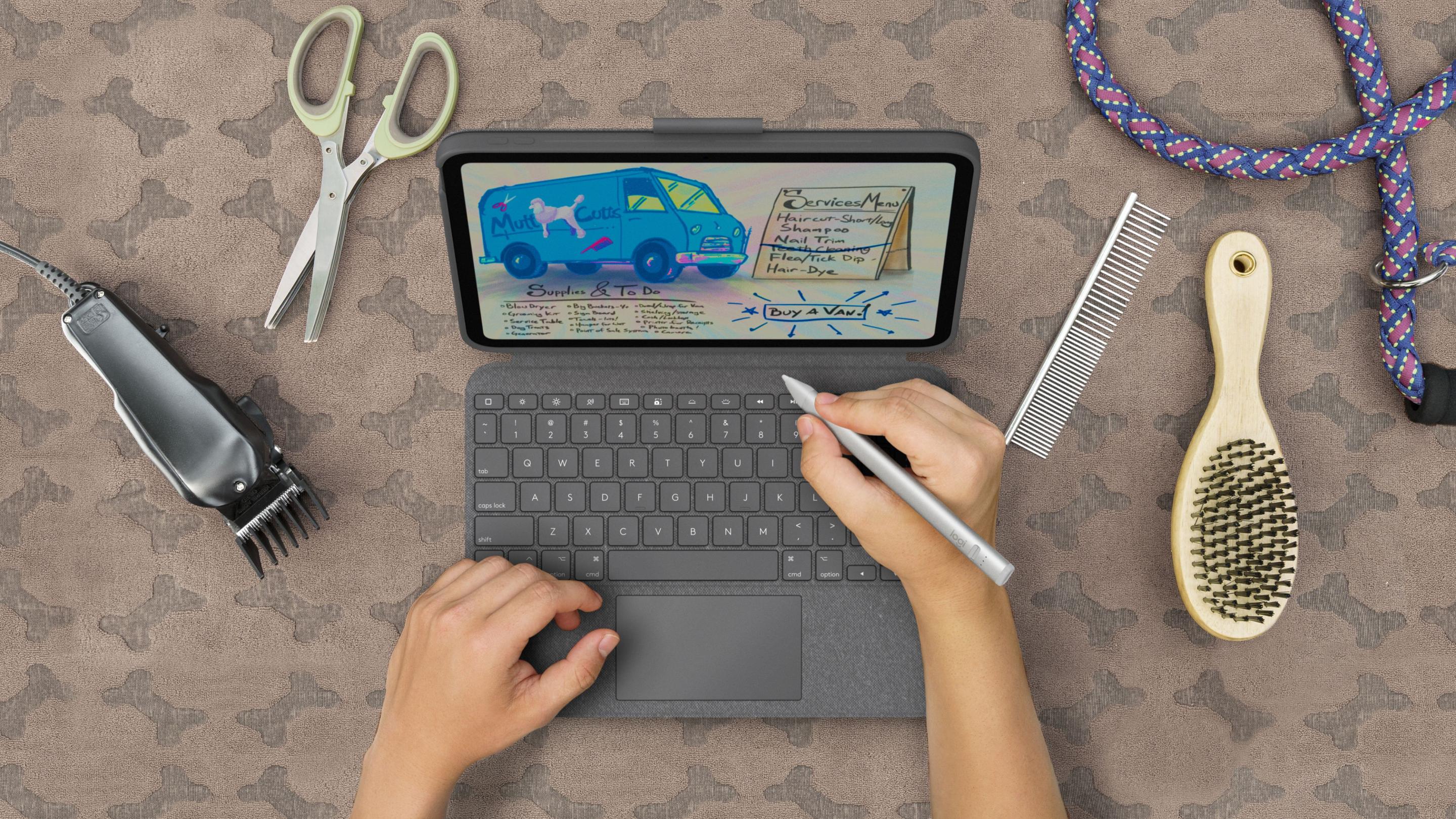 Caneta Digital LOGITECH Crayon USB-C (Sem fios - Apple - Prateado) — miniatura 8
