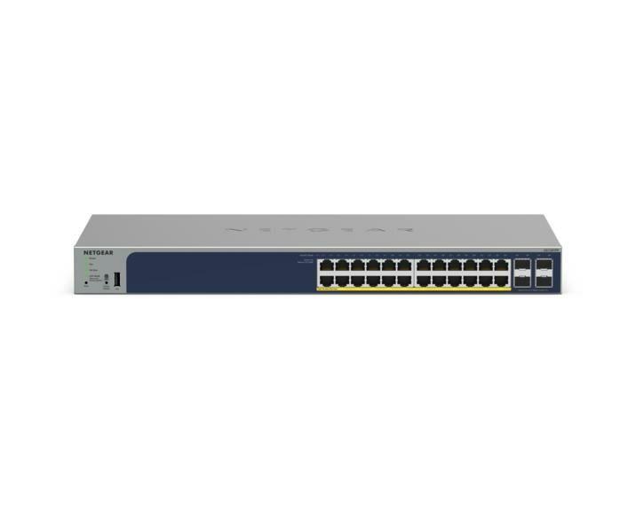 Switch Gerido NETGEAR GS728TPP-300EUS (Gigabit Ethernet - 10/100/1000 Mbit/s - 1,5 MB - Cinzento) — miniatura 2