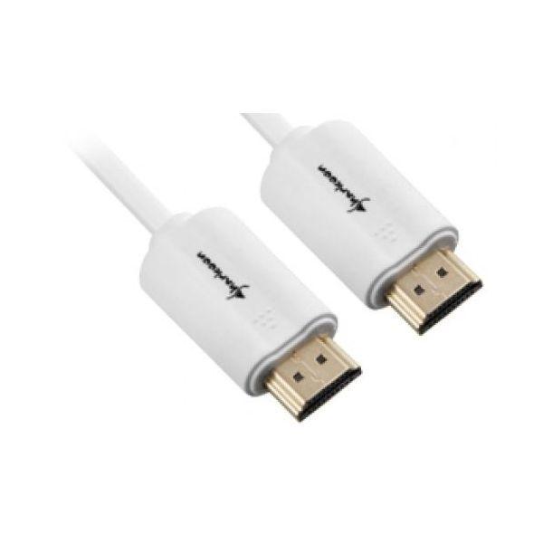 Cabo HDMI SHARKOON HDMI 4K A-A (1 m - HDMI Tipo A - Branco)