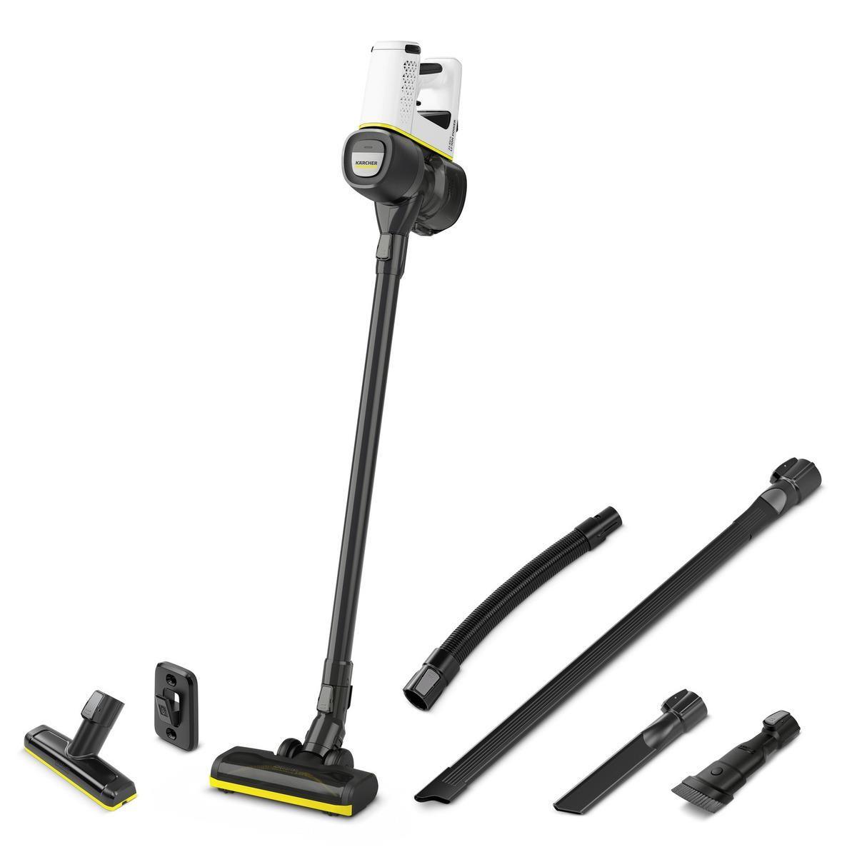 Aspirador Vertical KARCHER VC 4 Cordless myHome Car (Altura 111,5 cm - Branco/Preto)
