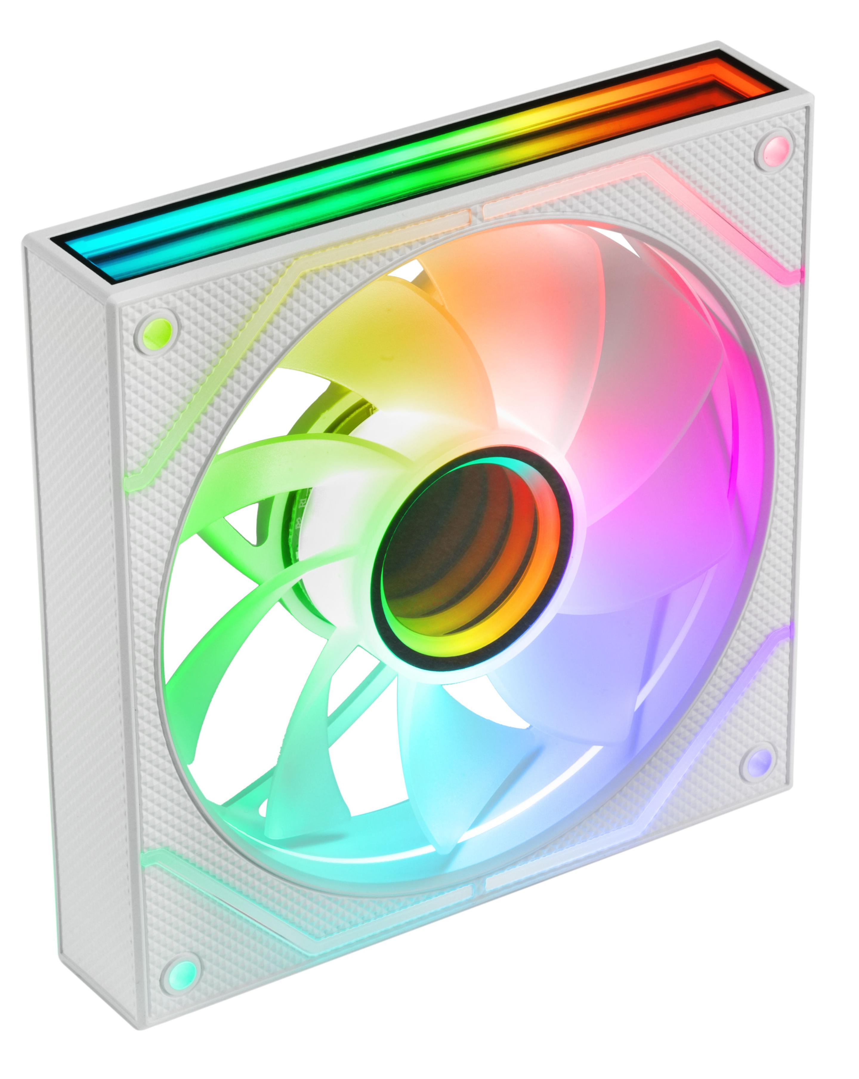 Pack de 2 Ventoinhas MARS GAMING MF-3DPROX2R (Branco) — miniatura 3