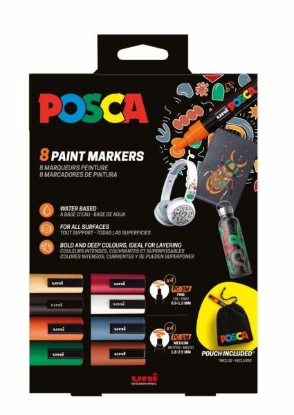 Marcadores de Pintura POSCA PCM_PK8 (Cores Sortidas)