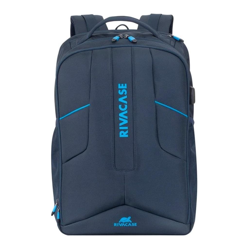 Mochila Gaming RIVACASE 7861 Borneo ECO (Poliéster - 17,3 polegadas - Altura 47 cm - Azul escuro)
