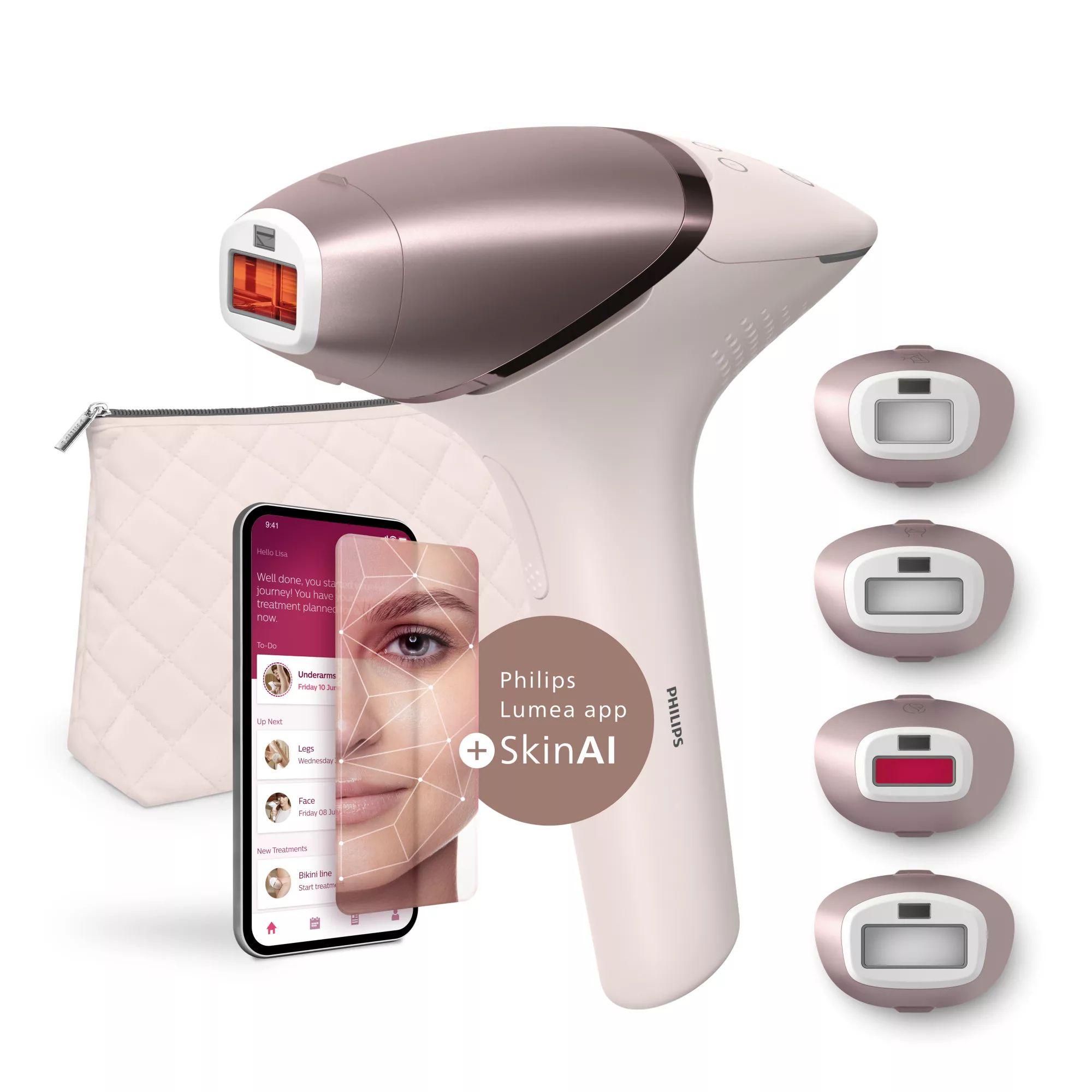 Depiladora IPL PHILIPS Lumea Series 9900 SkinAI BRI977/00 (Rosa Dourado)