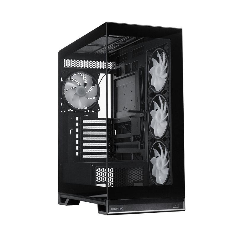 Caixa de Computador CHIEFTEC VISTA Max GX-30B-OP (ATX, Mini-ITX, Micro ATX - Midi Tower - 17,8 cm - Preto) — miniatura 3